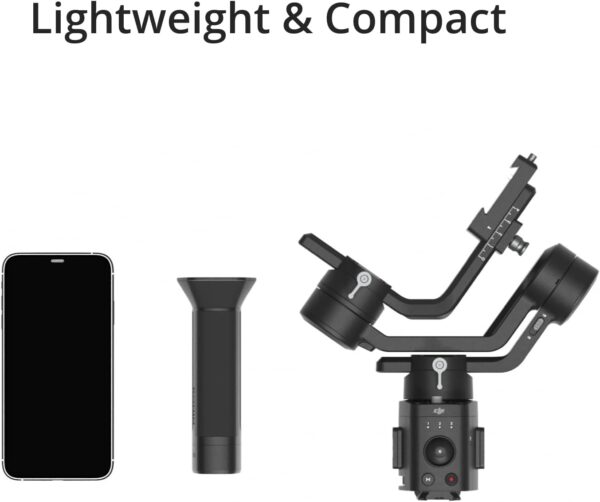 DJI Ronin-SC, 3-Axis Camera Stabilizer, up to 2kg (4.4lbs) Payload, Lightweight Design, Dynamic Stability, Automated Features, Available for Canon/Sony/Panasonic/Nikon/Fujifilm - Image 2