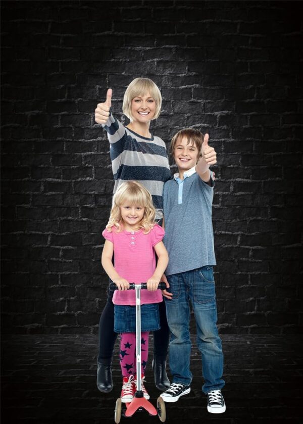 YYTDY 5x7FT Vinyl Black Brick Wall Backdrop Retro Brick Stone Backdrop Wall Boys Baby Birthday Party Decoration Banner Photo Studio Backdrop D-113 - Image 5