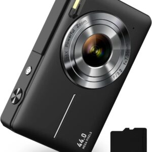 Digital Camera, FHD 1080P Camera, Digital Point and Shoot Camera with 16X Zoom Anti Shake, Compact Small Camera for Boys Girls Kids
