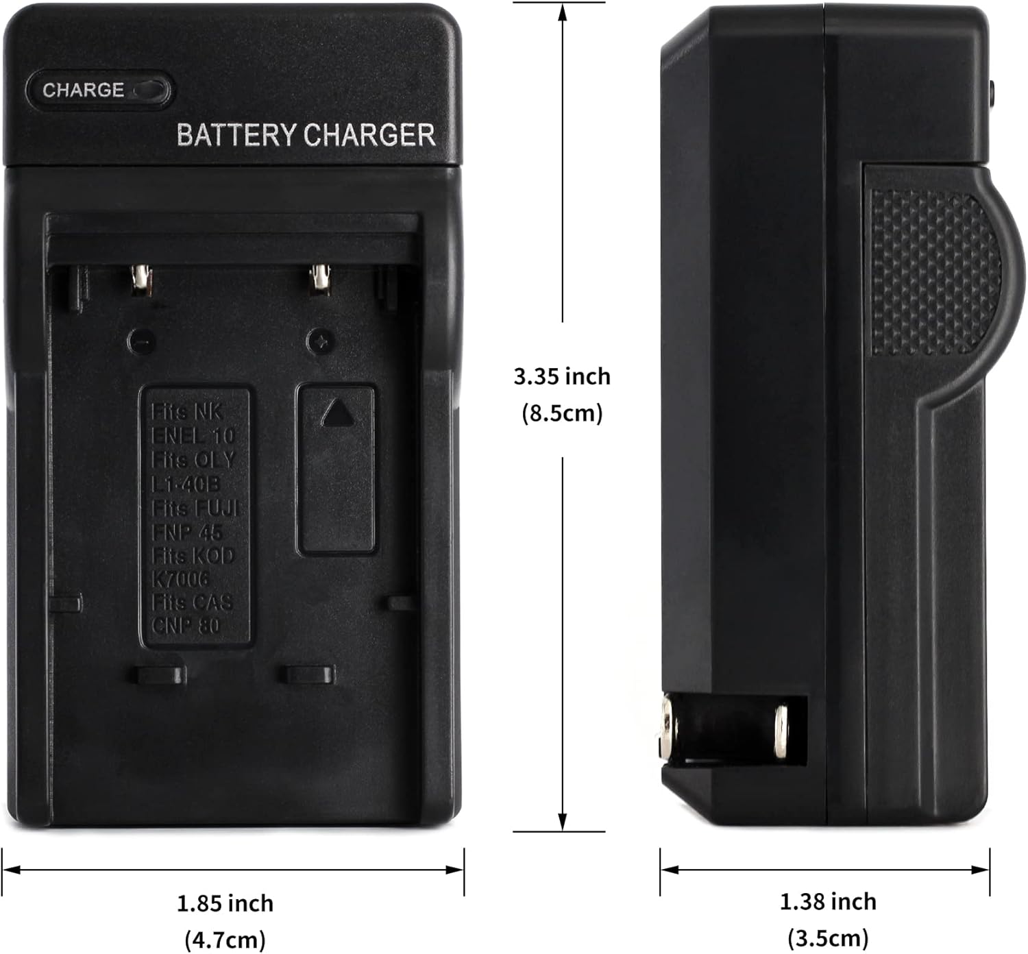 NP-45 Charger for Fujifilm FinePix JX250, JX400, J38, J10, J20, JX520, JX580, JX300, JX680, JX370, JV200, JV100, JZ250, JZ100, JZ300, T550, T200, T350, T310, T300, XP60, Black (NP-45-W) - Image 3