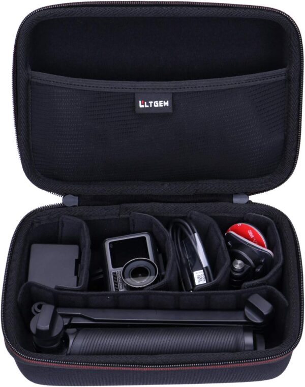 LTGEM Action Camera Case Compatible with GoPro Hero Series or DJI Osmo Action 5 Pro/4/3/2, 4K Case (Removable Inner)