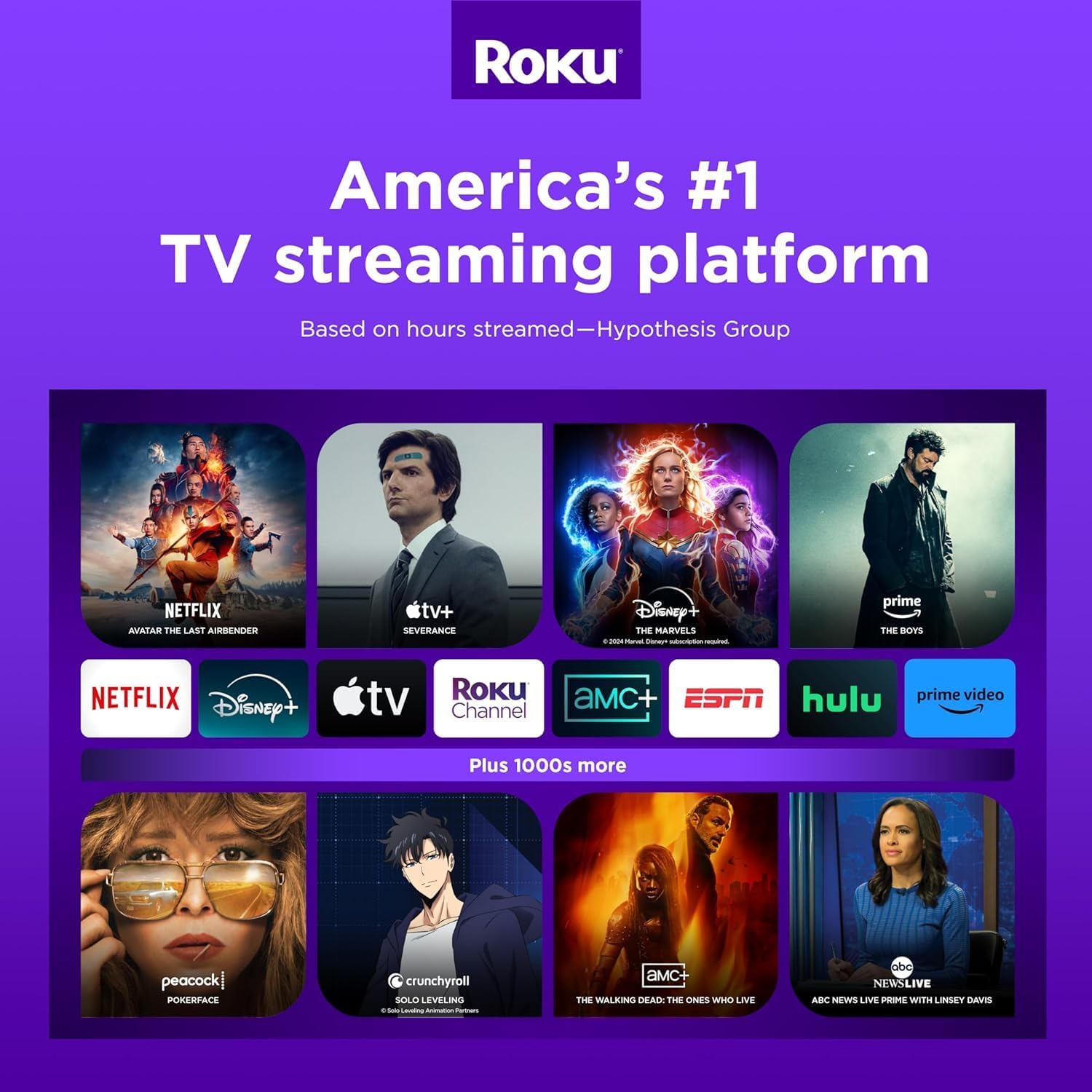 Roku Smart TV – 65-Inch Select Series 4K HDR RokuTV with Roku Enhanced Voice Remote, Brilliant 4K Picture, Automatic Brightness, & Seamless Streaming – Live Local News, Sports, Family Entertainment - Image 4