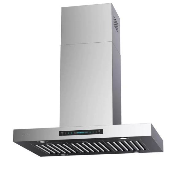 IKTCH 30 in 900 cfm Island Mount range hood In Stainless Steel With Gesture Sensing