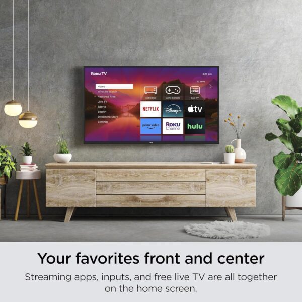 Roku Smart TV – 40-Inch Select Series 1080p Full HD RokuTV with Roku Voice Remote, Bright Picture, Customizable Home Screen – Live Local News, Sports, Gaming 40R3B5 - Image 2