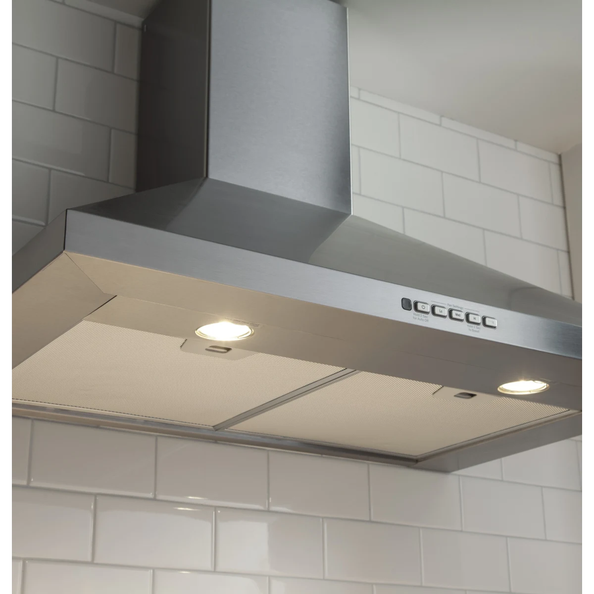 GE 30 Inch Wall Mount Chimney Hood with Recirculating Option JVW5301SJSS - Image 3