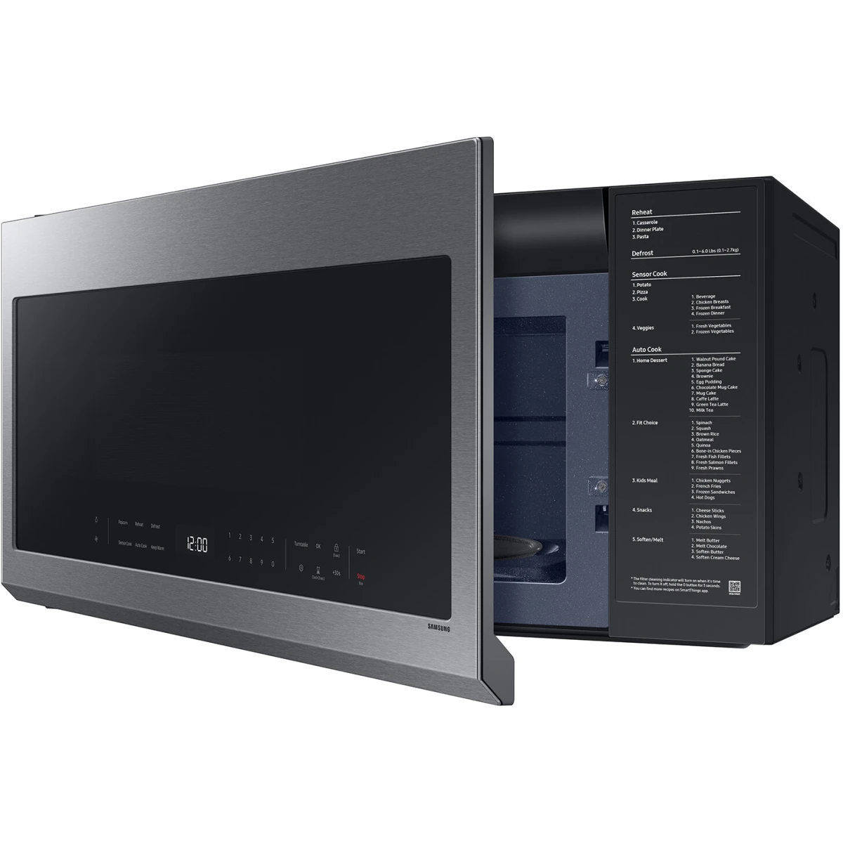 Samsung 30 In. Smart Over-the-Range Microwave, 2.1 cu.ft. Capacity, ME21DG6300SR - Image 4