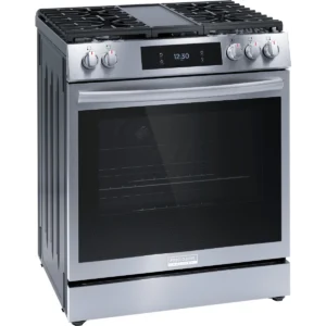 Frigidaire 30 Inch Freestanding Gas Range with 5 Sealed Burners GCFG3060BF