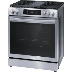 Alternative view of Frigidaire 30 Inch Freestanding Gas Range with 5 Sealed Burners GCFG3060BF