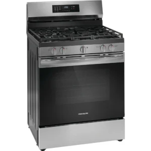 Frigidaire 30 Inch Freestanding Gas Range with 5 Sealed Burners, FCRG3083AS