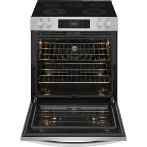 Alternative view of Frigidaire 30 Inch Freestanding Electric Range with 5 Elements, GCFE3070BF