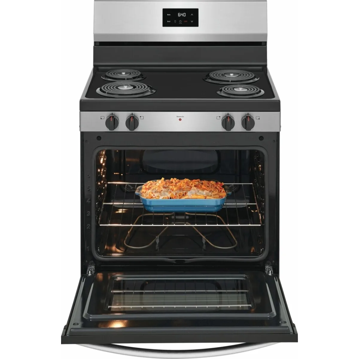 Alternative view of Frigidaire 30 Inch Freestanding Electric Range with 4 Coil Elem., mod.FCRC3012BS